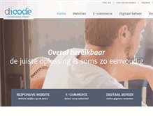 Tablet Screenshot of dicode.nl